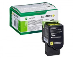 Toner Lexmark C232HY0 giallo Originale