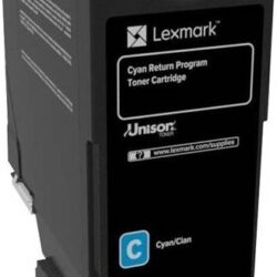 Toner Lexmark 74C20C0 ciano Originale