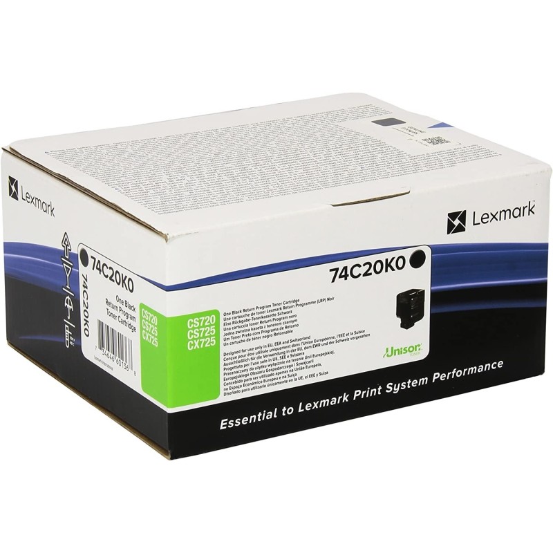 Toner Lexmark 74C20K0 nero Originale