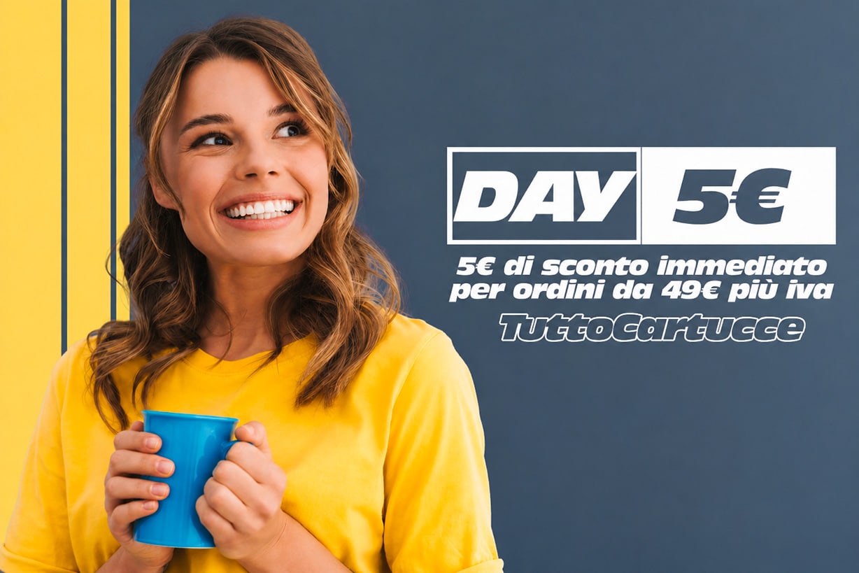 Conto 5 euro per ordini superiori a 49 euro più iva